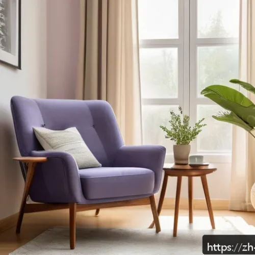 미술교육사 직업 스트레스 관리법 - A cozy personal art studio corner featuring a modern minimalist design with a comfortable armchair, ...